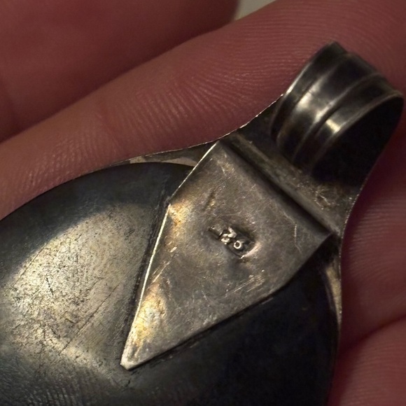 Vintage Sterling Silver Prism Alchemy Pendant ✧ Dichroic Light Artifact ✧ Cosmic - Picture 5 of 5